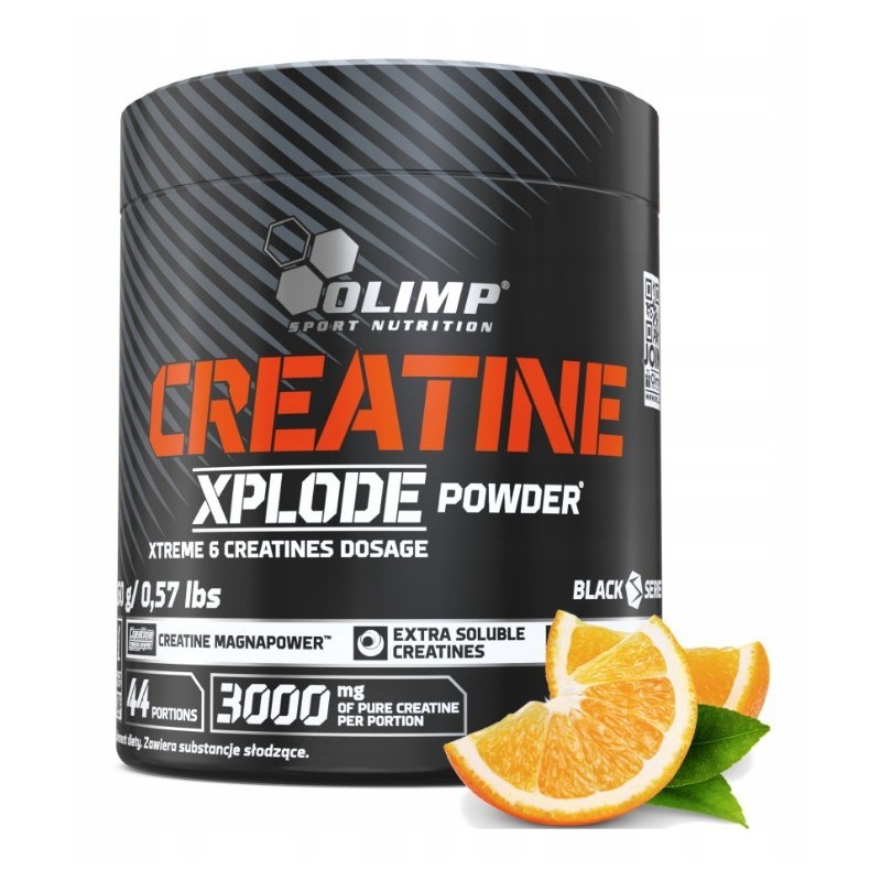 Olimp Creatine Xplode Powder, pomarańcza - 260 g
