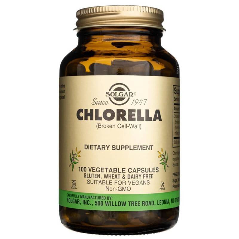 Solgar Chlorella 520 mg - 100 kapsułek