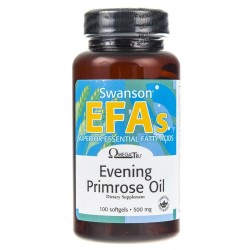 Swanson Evening Primorose Oil EPO (Olej z wiesiołka) - 100 kapsułek