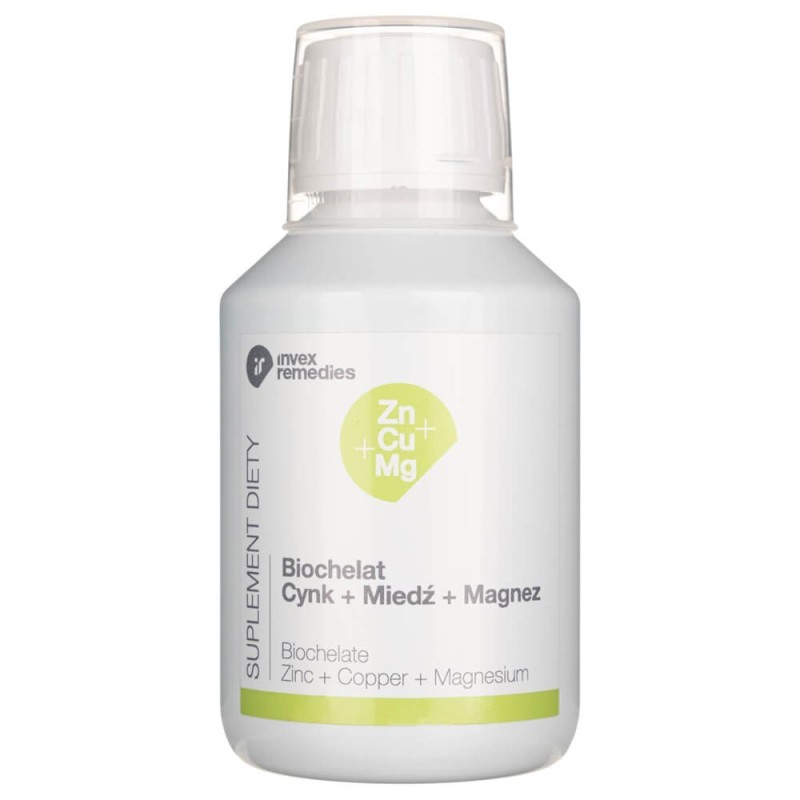 Invex Remedies Zn-Cu-Mg (Cynk+Miedź+Magnez) - płyn 150 ml