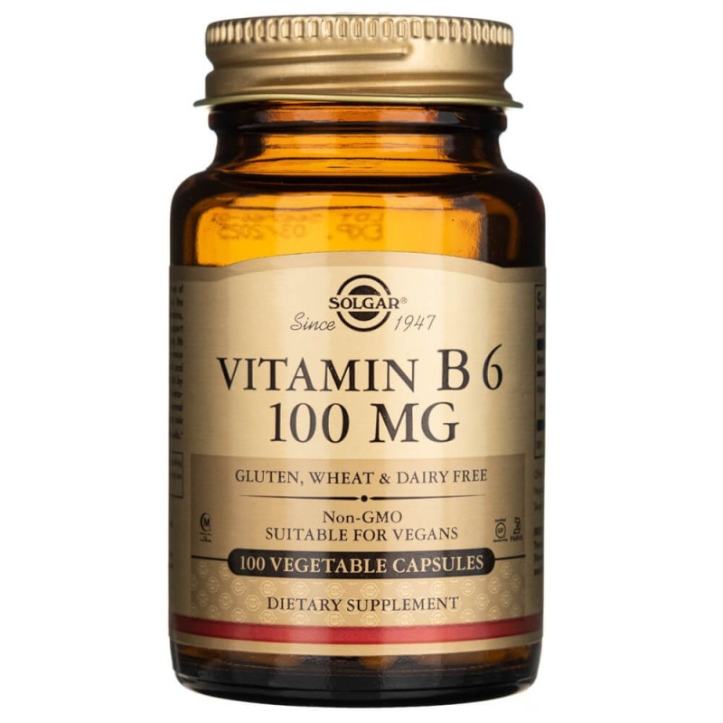 Solgar Witamina B6 100 mg - 100 kapsułek