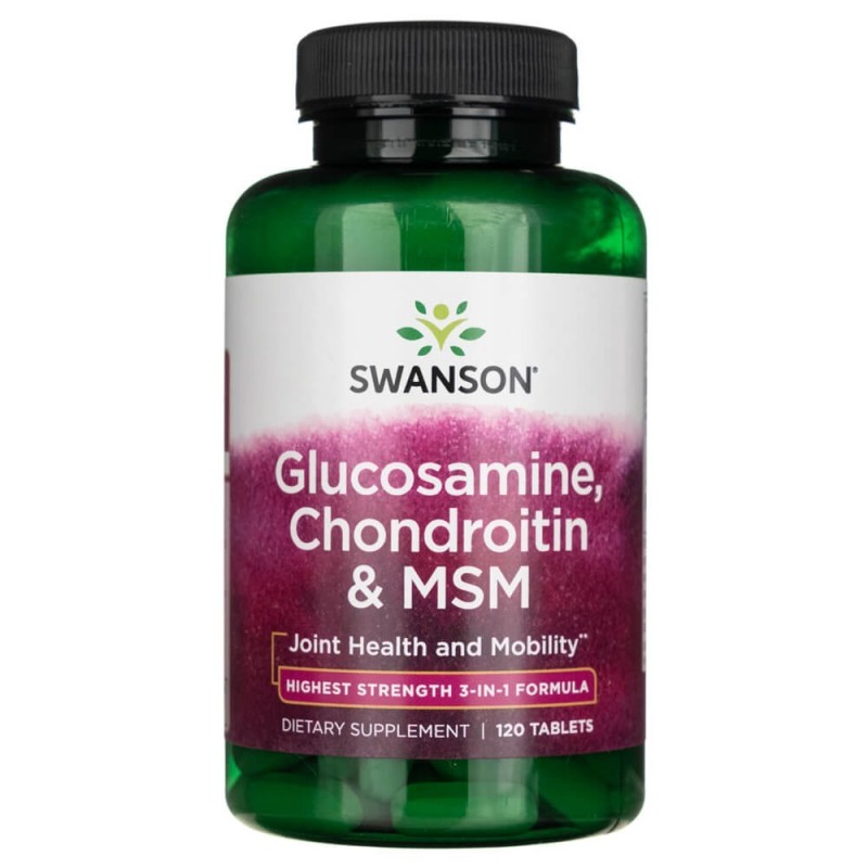 Swanson Glukozamina Chondroityna MSM - 120 tabletek