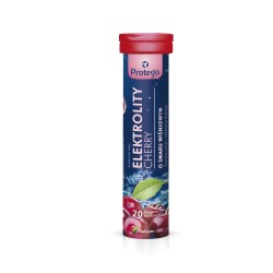 Protego Elektrolity Cherry wiśniowe - 20 tabletek musujących