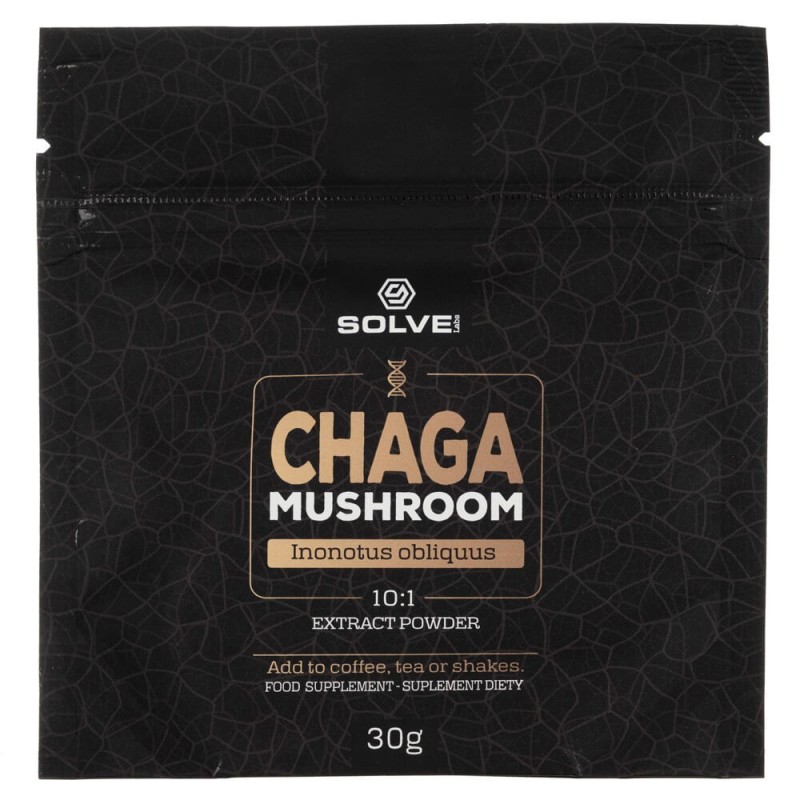 Solve Labs Błyskoporek podkorowy Chaga Mushroom - 30 g