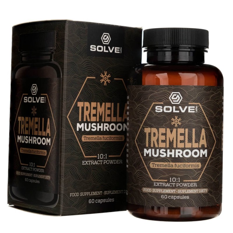 Solve Labs Trzęsak morszczynowaty Tremella Mushroom - 60 kapsułek
