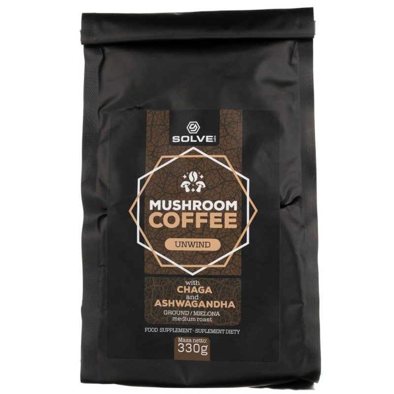 Solve Labs Kawa grzybowa Mushroom Coffe Unwind - 330 g