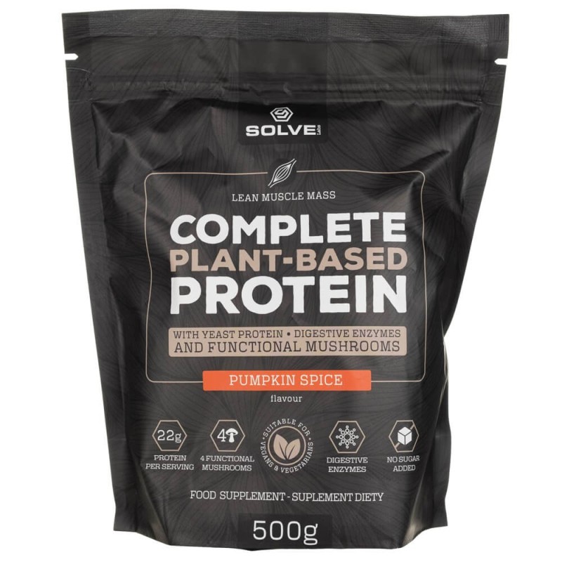 Solve Labs Odżywka białkowa dyniowa Complete Plant-Based Protein Pumpkin Spice - 500 g