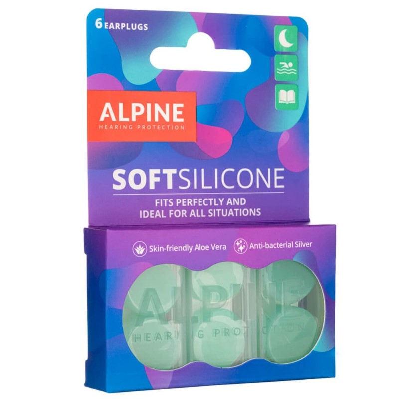 Alpine SoftSilicone zatyczki do uszu uniwersalne - 6 sztuk
