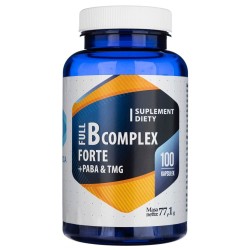 Hepatica Full B Complex Forte + Paba & TMG - 100 kapsułek
