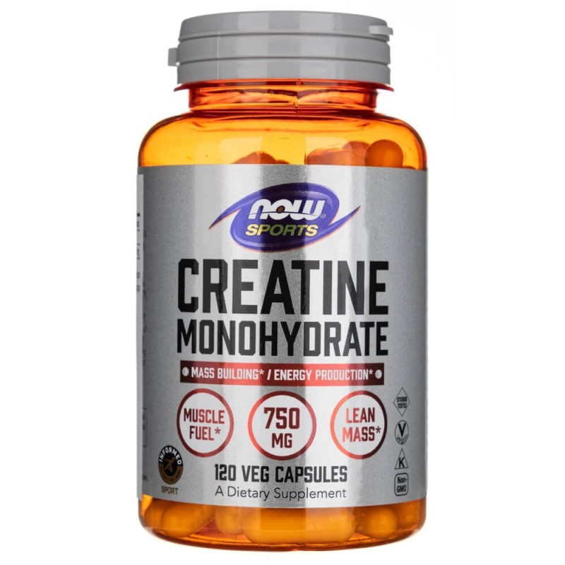 Now Foods Monohydrat kreatyny 750 mg - 120 kapsułek