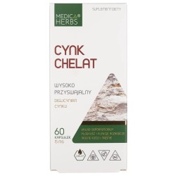 Medica Herbs Cynk Chelat 15 mg - 60 kapsułek