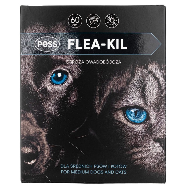 Pess Flea-Kil Obroża owadobójcza dla średnich psów i kotów 60 cm