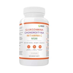 Wish Glukozamina Chondroityna Witamina C MSM - 120 kapsułek
