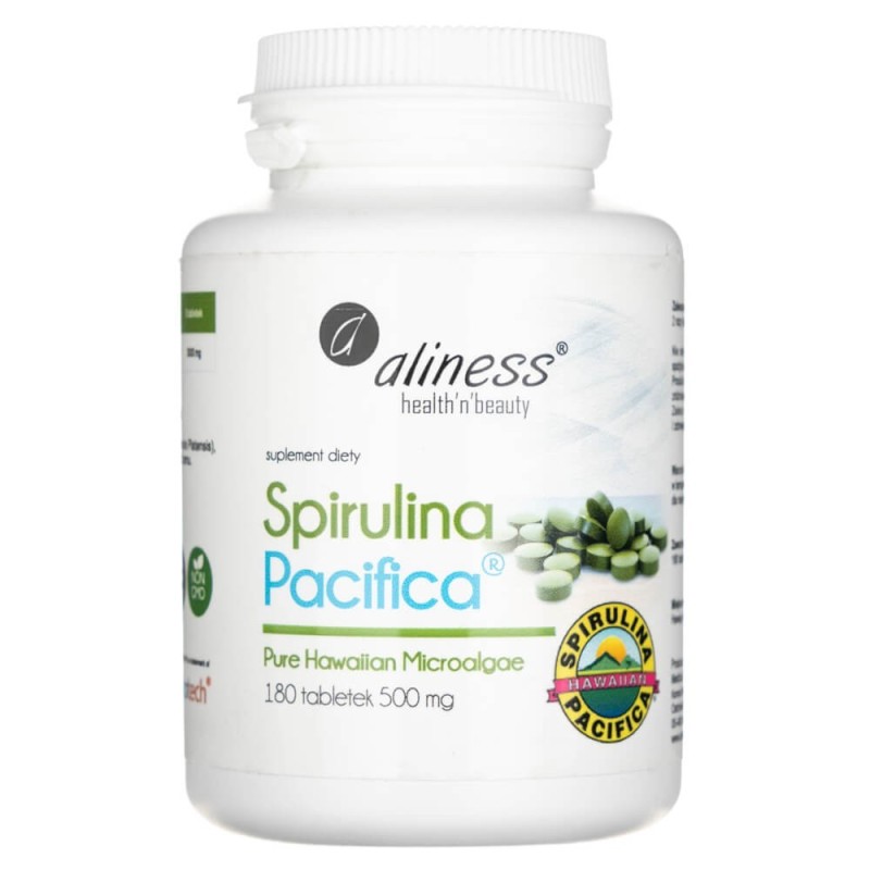 Aliness Spirulina Hawajska Pacyfica® 500 mg - 180 tabletek