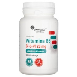 Aliness Witamina B6 (P-5-P) 25 mg - 100 tabletek