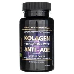 Intenson Kolagen ANTI-AGE + Hialuron + Wit. C - 120 tabletek