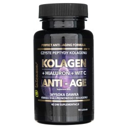 Intenson Kolagen ANTI-AGE + Hialuron + Wit. C - 90 tabletek
