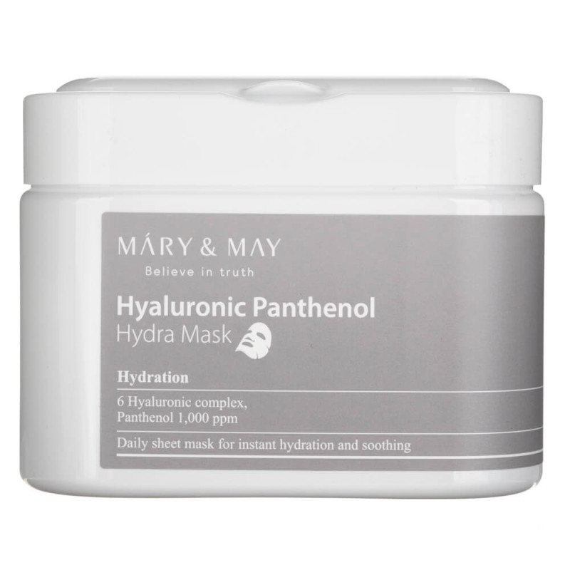 Mary&May Nawilżające maseczki Hyaluronic Panthenol Hydra Mask - 30 sztuk