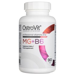 OstroVit Magnez + witamina B6 - 90 tabletek