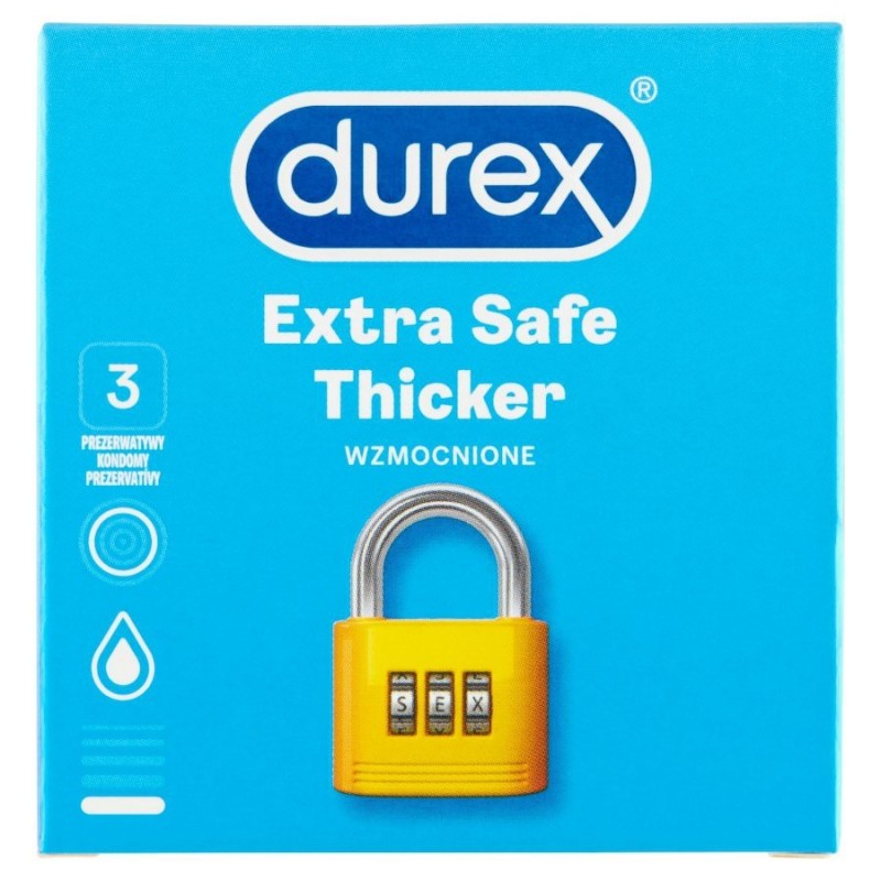 Durex prezerwatywy Extra Safe - 3 sztuki