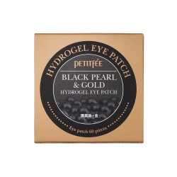 Petitfee Hydrożelowe płatki pod oczy Black Pearl&Gold - 60 sztuk