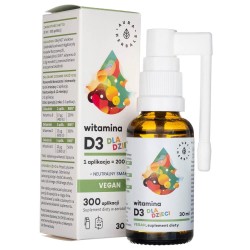 Aura Herbals Witamina D3 Vegan dla dzieci - 30 ml