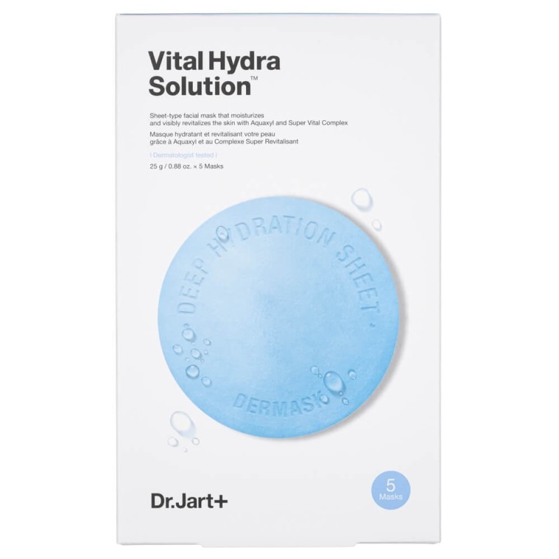 Dr. Jart+ Dermask Water Jet Vital Hydra Solution Maseczki nawilżające - 5 sztuk