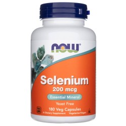 Now Foods Selen (Selenium) 200 mcg - 180 kapsułek