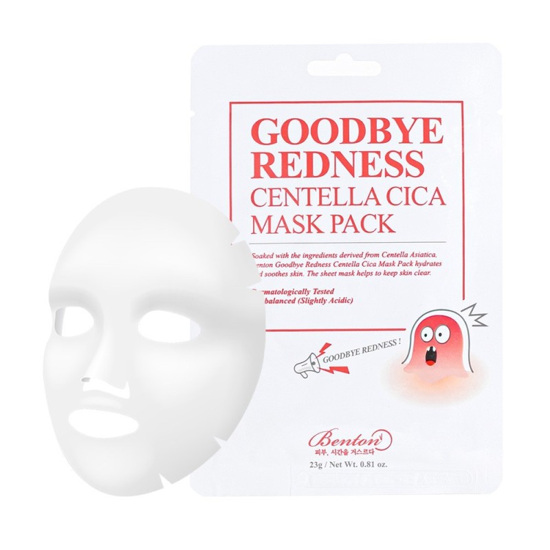 Benton Łagodząca maseczka w płachcie Goodbye Redness Centella Mask - 1 sztuka