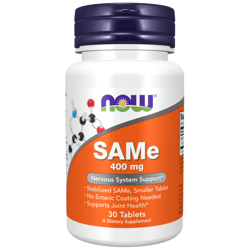 Now Foods SAMe (S-adenozylo L-metionina) 400 mg - 30 tabletek