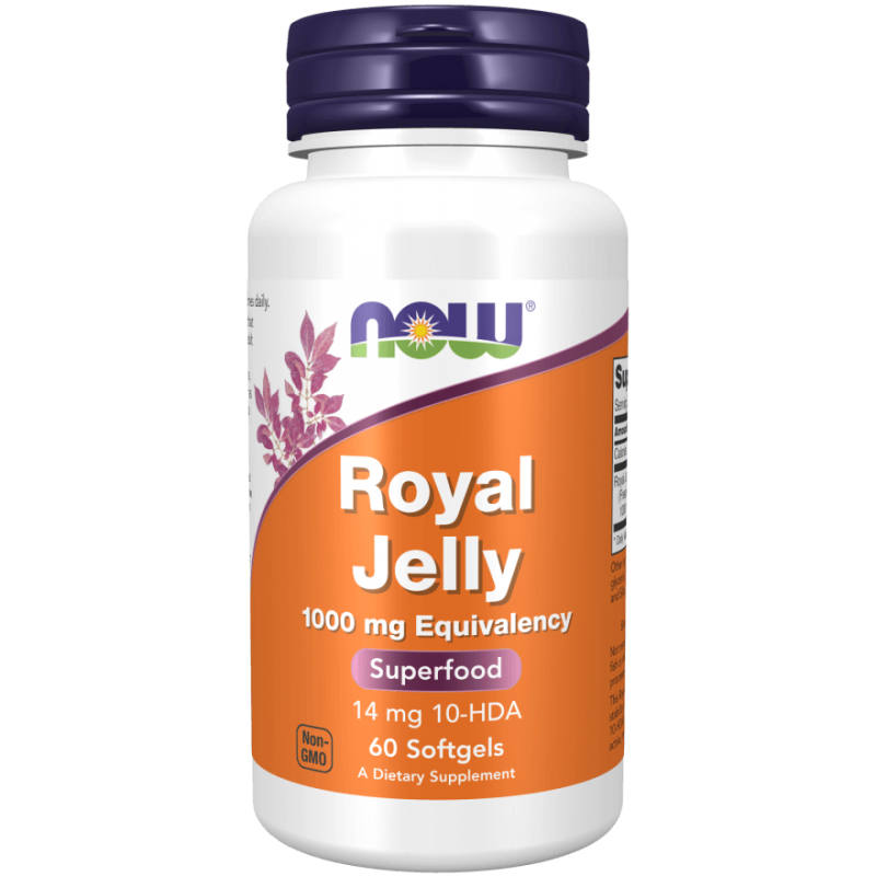 Now Foods Mleczko pszczele (Royal Jelly) 1000 mg - 60 kapsułek
