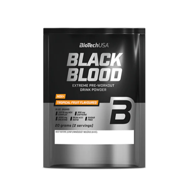 BioTech USA Black Blood NOX+ Owoce Tropikalne - 20 g