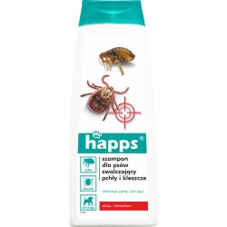 Happs Szampon na pchły i kleszcze dla psów - 250 ml