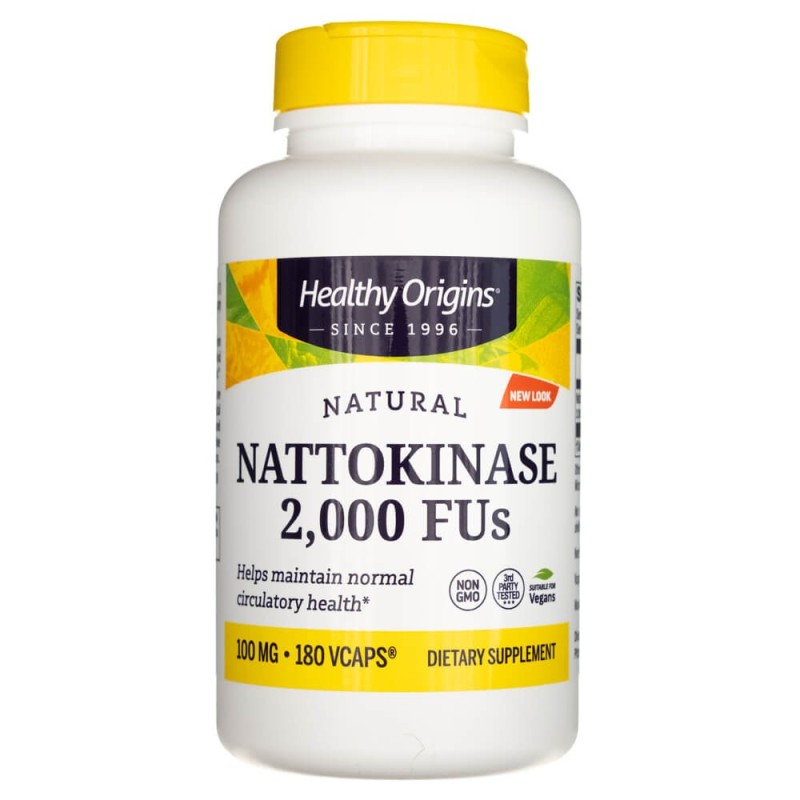 Healthy Origins Nattokinaza 2000 FUs - 180 kapsułek