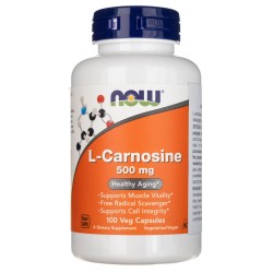 Now Foods L-Carnosine (L-Karnozyna) 500 mg - 100 kapsułek