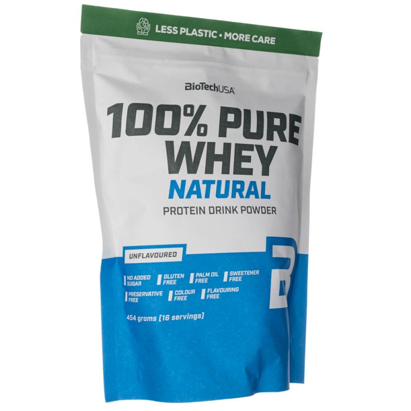 BioTech USA 100% Pure Whey Natural - 454 g