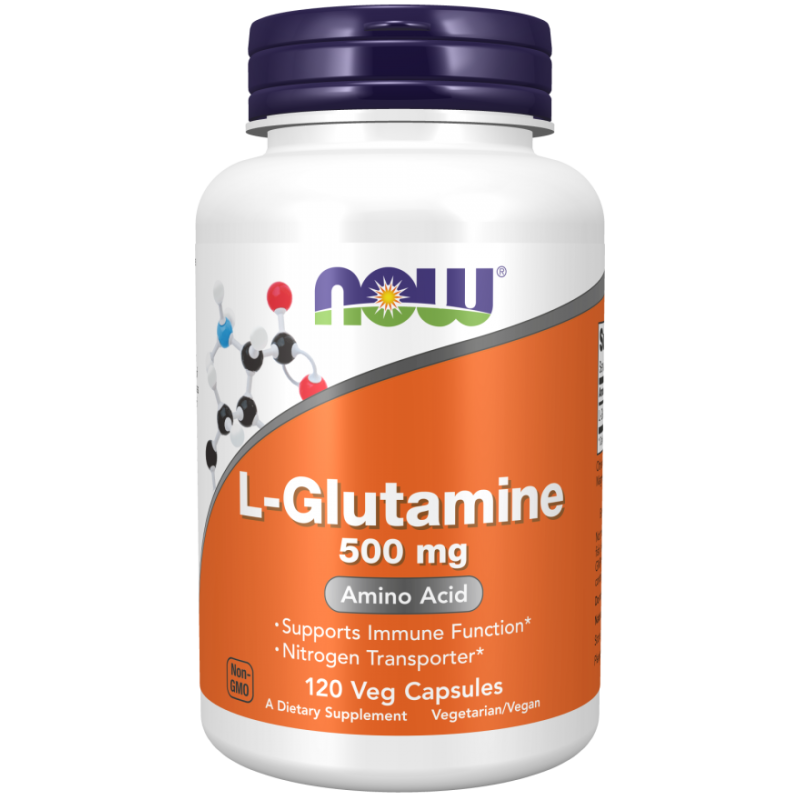 Now Foods L-Glutamina 500 mg - 120 kapsułek