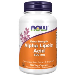 Now Foods Kwas Alfa Liponowy 600 mg - 120 kapsułek