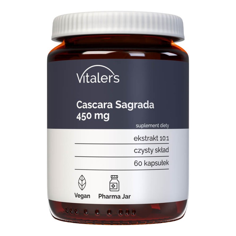 Vitaler's Cascara Sagrada (Szakłak amerykański) 450 mg - 60 kapsułek