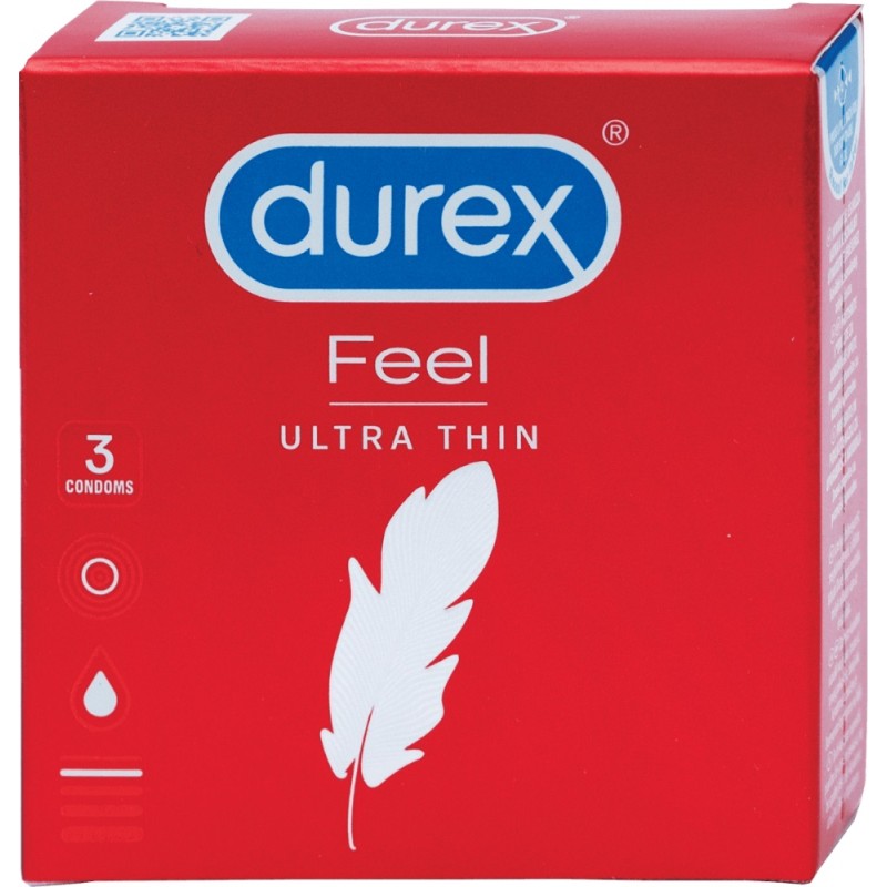 Durex Prezerwatywy Feel Ultra Thin - 3 sztuki