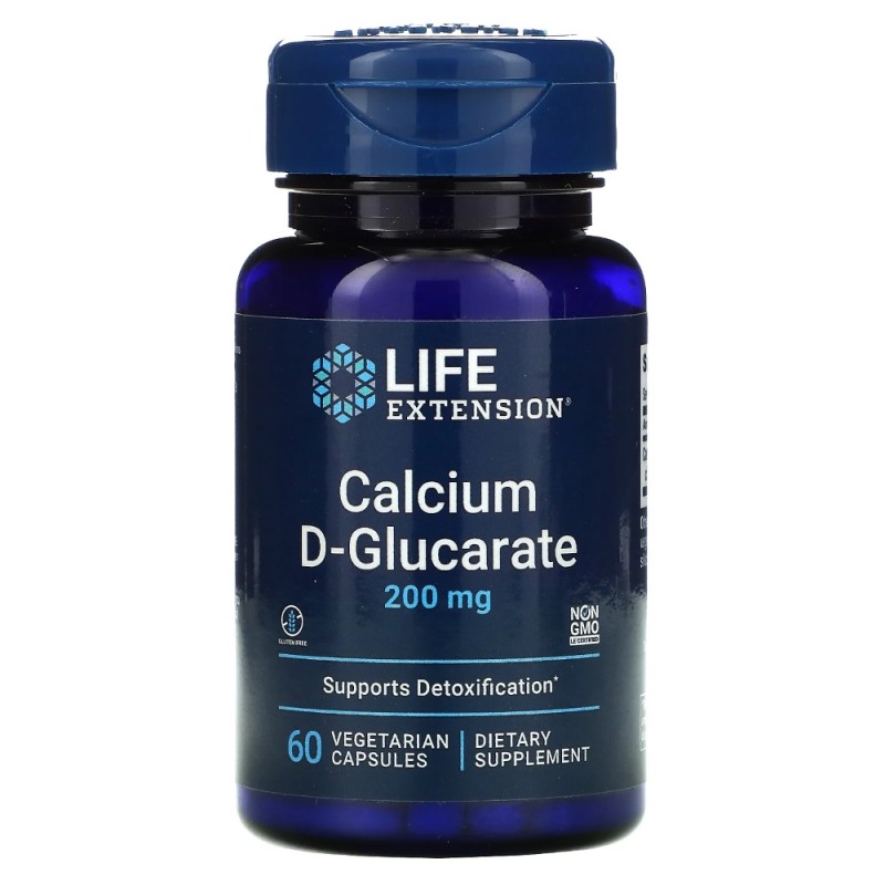 Life Extension D-glukaran wapnia 200 mg - 60 kapsułek