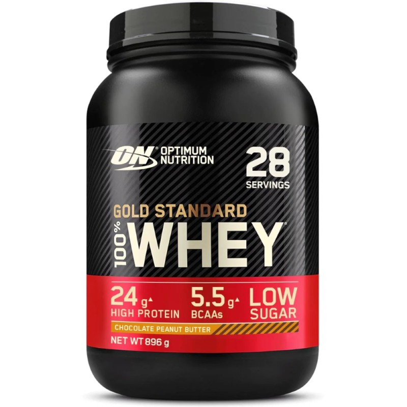 Optimum Nutrition Gold Standard 100% Whey Protein, czekoladowe masło orzechowe - 896 g