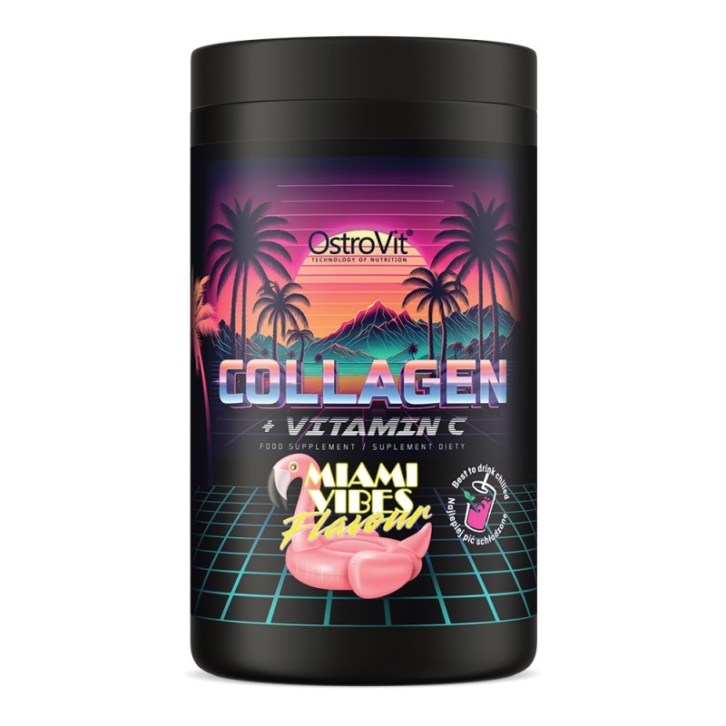 OstroVit Kolagen + Witamina C w proszku Miami Vibes - 400 g