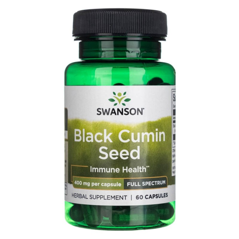 Swanson Czarny kmin (Black Cummin) 400 mg - 60 kapsułek
