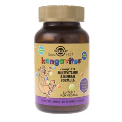 Solgar Kangavites witaminy dla dzieci (smak jagodowy) - 60 pastylek