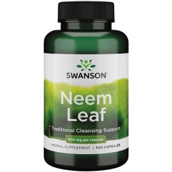 Swanson Neem Leaf 500 mg - 100 kapsułek