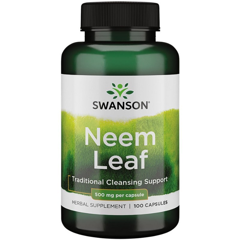 Swanson Neem Leaf 500 mg - 100 kapsułek