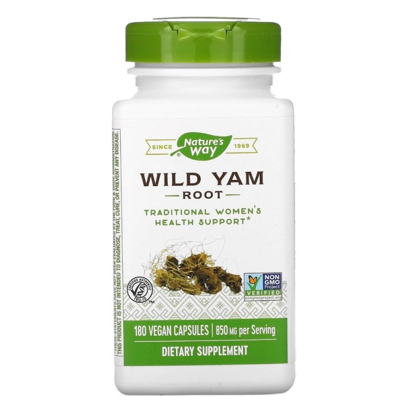 Nature's Way Wild Yam Root 425 mg - 180 kapsułek