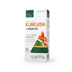 Medica Herbs Kurkuma + Piperyna 600 mg - 60  kapsułek