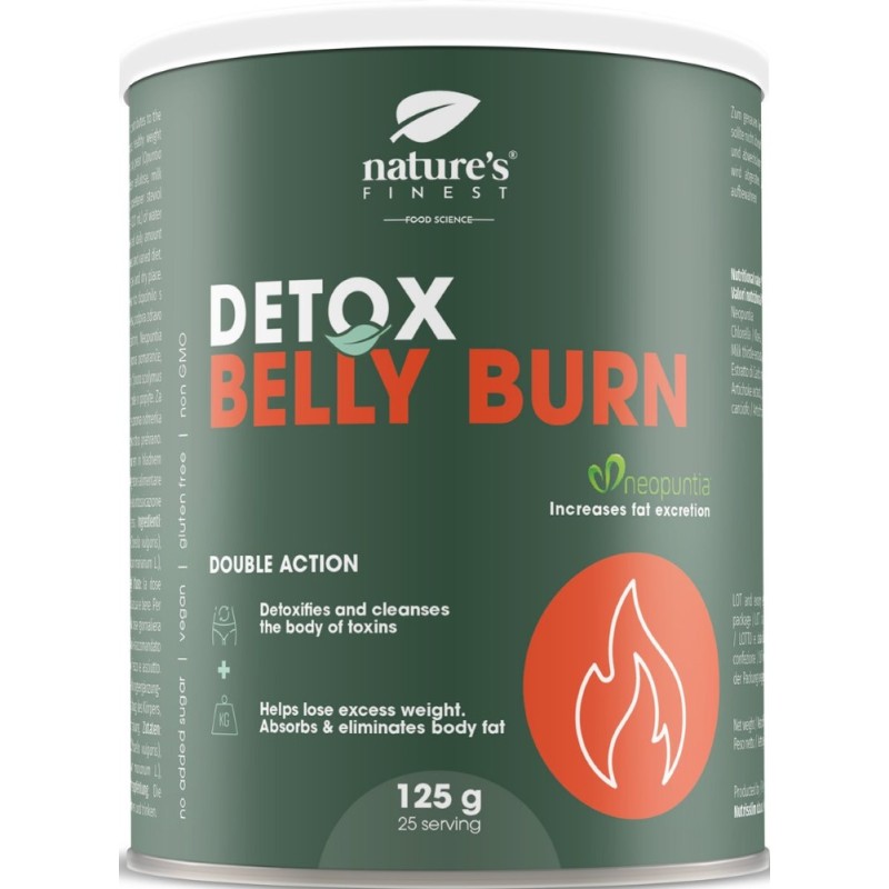Nature's Finest Detox Belly Burn Spalacz tłuszczu - 125 g